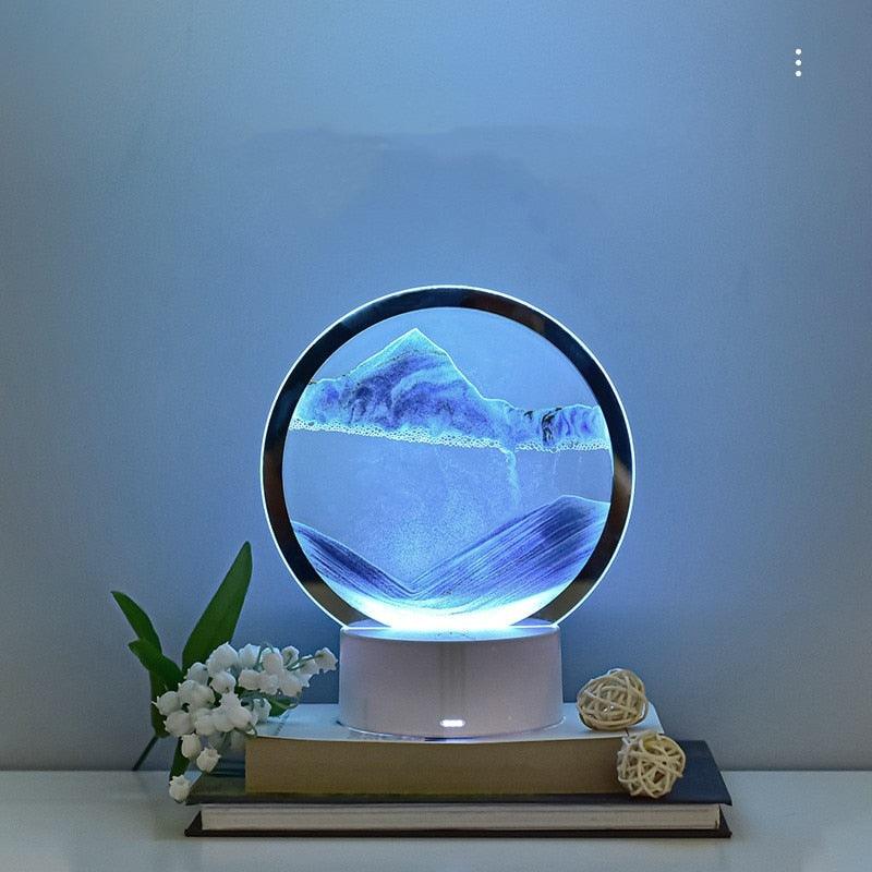 Ampulheta Criativa - Areia 3D LED - Inovallar