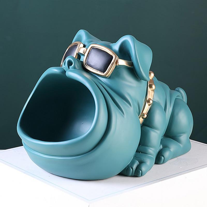Estatueta de Cão Bulldog Decorativa - Inovallar