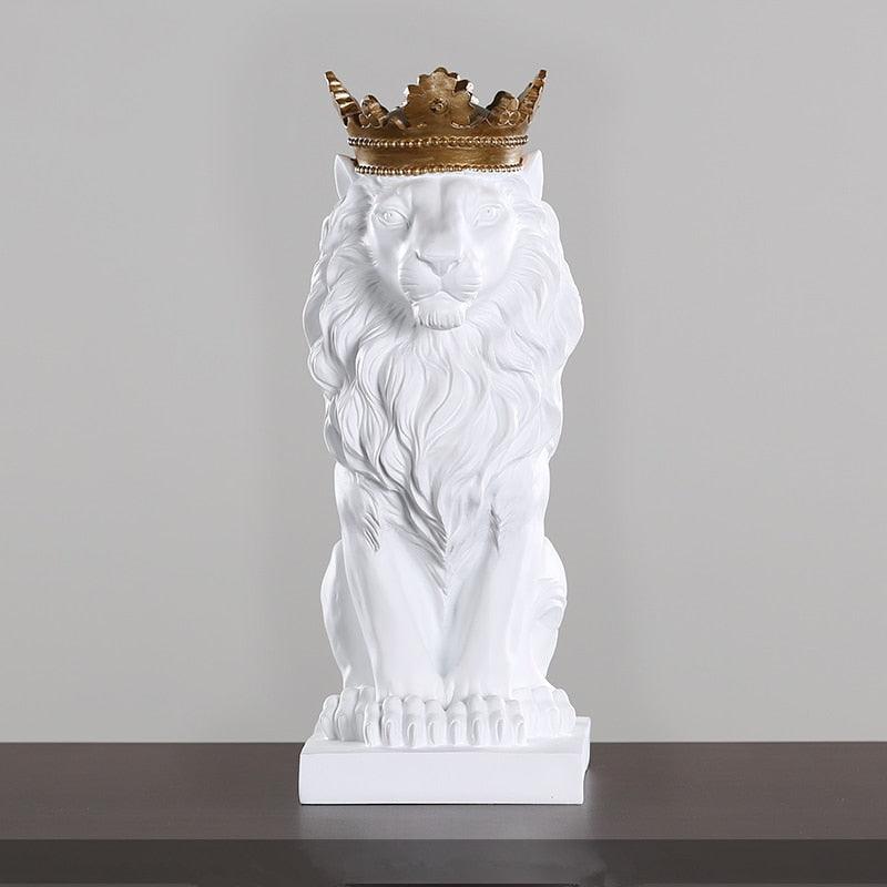 Estatueta Leão Imperador - Inovallar
