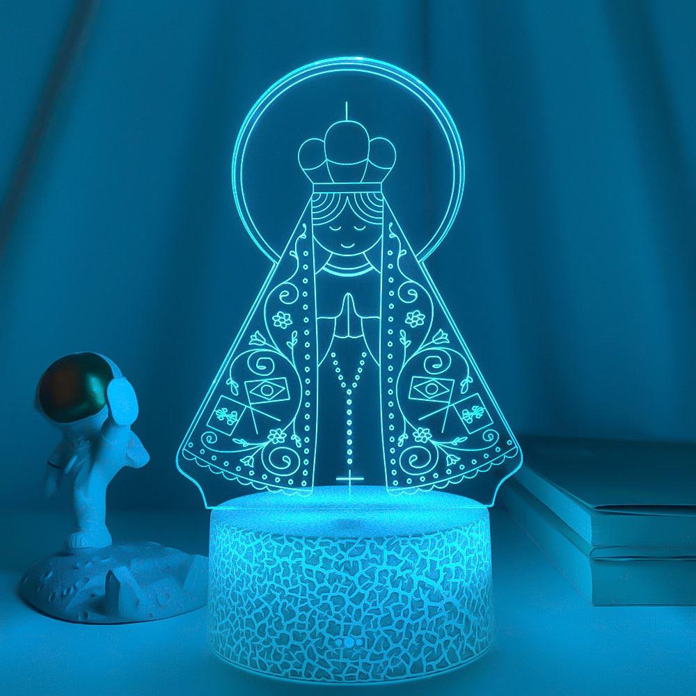 Luminária 3D - Nossa Senhora Aparecida - Inovallar