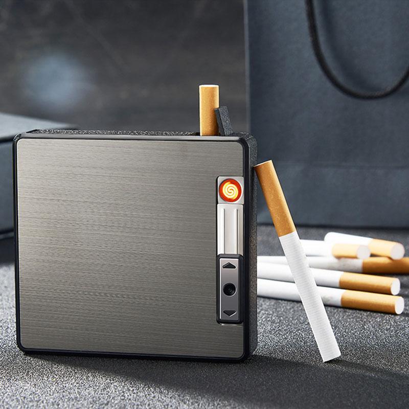 Porta Cigarros e Isqueiro Elétrico USB - Inovallar