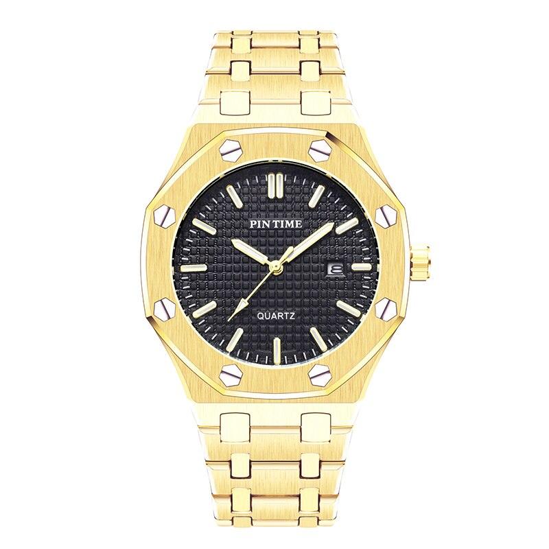 Relógio Masculino Luxury Gold Quartz - Inovallar