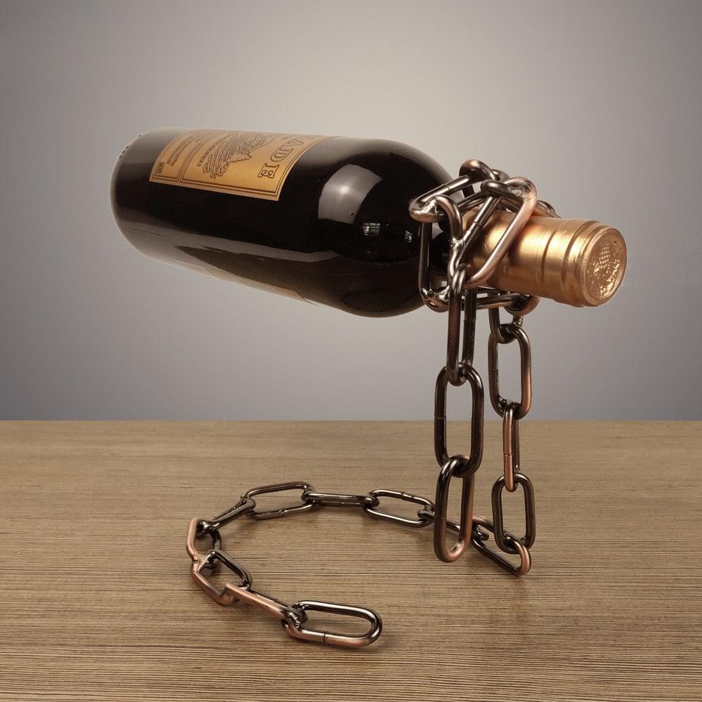 Suporte de vinho - Corrente Mágica - Inovallar